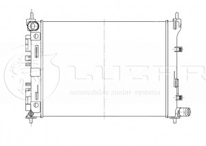 Радиатор охлождения для а/м Hyundai Solaris II (17-) MT LRc08L5 LRC08L5 LUZAR