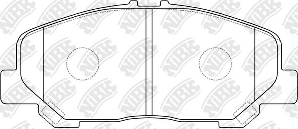 Колодки тормозные TOYOTA Estima (06-) передние (4шт.) NIBK PN1527 NIBK