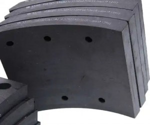 Накладка тормозной колодки КАМАЗ-53215,65115 (13-) сверленая расточен.компл.8шт. 350-33-012 MEGA POWER