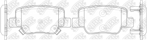 Колодки тормозные дисковые TOYOTA VERSO 09-  PN1842 PN1842 NIBK