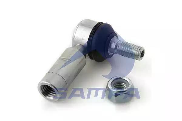Наконечник тяги КПП L=55  M12*1,75/M10 левый MAN/DAF/Scania/Volvo/RVI/Iveco 100063 SAMPA