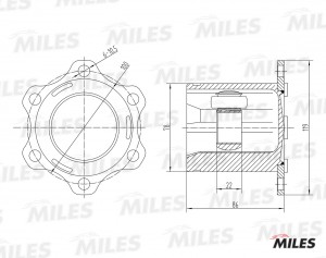ШРУС внутренний AUDI A3/SKODA OCTAVIA/VW PASSAT/GOLF/TOURAN 1.9-3.2 03- (GKN 305 GA10008 MILES