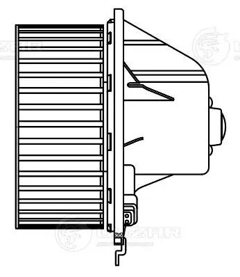 Э/вентилятор отоп. для а/м VW Transporter T4 90- A/C- плоск.разъем LFh1805 LFH 1805 LUZAR