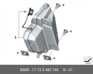 Бачок расширительный 17139480180 17 13 9 480 180 BMW