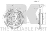 203445NK диск тормозной передний!\ Hyundai Elantra III/i30/Veloster 1.4-1.8/1.4D 203445 NK