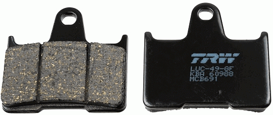 Колодки дисковые MCB691 MCB691 TRW LUCAS