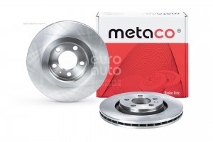 Диск тормозной передний вентилируемый 3050131 METACO