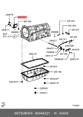 ПЕРЕКЛЮЧАТЕЛЬ ПОЛОЖЕНИЯ РЫЧАГА АКПП 8604A021 8604A021 MITSUBISHI
