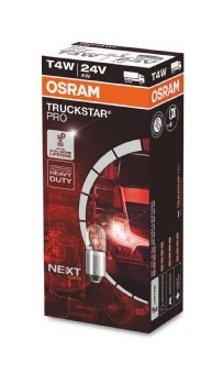Лампа 24V T4W BA9s +100% Truckstar Pro OSRAM 3930TSP OSRAM