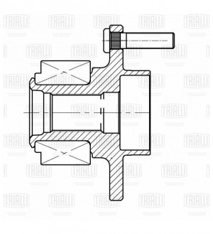 Ступица VOLVO S40 (04-) передняя с подшипником TRIALLI MR 1043 TRIALLI