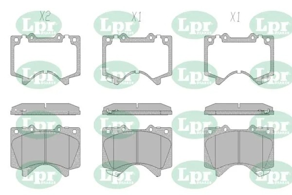 Комплект тормозных колодок 05P1418 05P1418 LPR