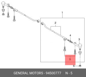 БОЛТ 477F1601111/94500777 94500777 GENERAL MOTORS