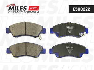 Колодки тормозные передние (Смесь CERAMIC серия PRO) HONDA CIVIC 1.3-1.6 91-01/J E500222 MILES