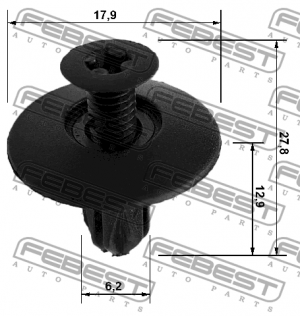 Клипса HONDA ACCORD 94-02, CIVIC 92-00 88570-024 88570024 FEBEST