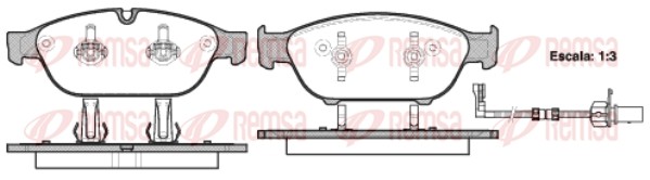 1441 02 [4H0698151D] !колодки дисковые п.\ Audi A6/A7/A8 2.8FSi/4.2FSi/3.0TDi 09 1441.02 REMSA