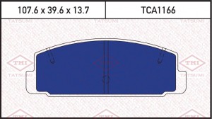 Колодки тормозные дисковые задние MAZDA 323 98- TCA1166 TCA1166 TATSUMI