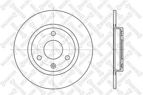 диск тормозной передний!\ Peugeot 106, Citroen AX 1.0-1.1 91> 6020-9917-SX STELLOX