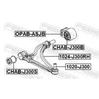 РЫЧАГ ПЕРЕДНИЙ ПРАВЫЙ 1024-J300RH 1024J300RH FEBEST
