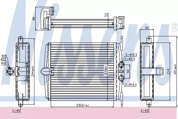 радиатор печки!\ MB W140 2.8-6.0/3.0-3.5TD 91-99 72019 NISSENS