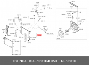РАДИАТОР 25310-4L050 HYUNDAI