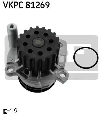 VW AMAROK (2010>)/AUDI A3 [8PA] (2004- 2013) 1.2/1.6/2.0 TDI VKPC81269 SKF