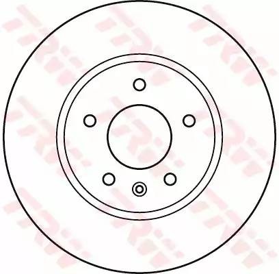 Диск тормозной CHEVROLET Captiva (C100,C140) OPEL Antara (H26,J26) передний (1шт DF4928S TRW