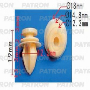 КРЕПЛЕНИЕ ОБШИВКИ CITROEN BERLINGO (1996-2002) C3 (2002>)C4 (2005>) P371267 PATRON