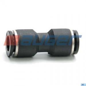 соединитель прямой для трубок D10-D10! (пластик) не для торм.системы 65951 AUGER