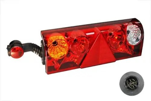 фонарь задний! LH желтый, 7-pin + рог LED END\ UNIVERSAL M711435 MARS