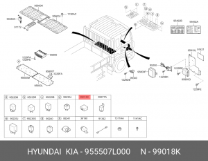 Реле поворота HYUNDAI HD160,170,260,270,450 OE 955507L000 HYUNDAI KIA