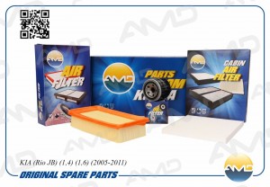 Комплект фильтров (масл.+возд.+салон.) KIA Rio JB, 1,4, 1,6, 2005-2011 AMDSETF35 AMD.SETF35 AMD