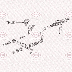 опора шаровая нижняя!\ Lada 2108-21099 86> TEA1093 TATSUMI