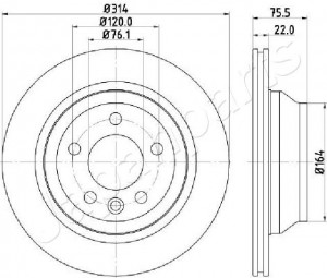 TOYOTA LAND CRUISER PRADO (120/150) FO279S JAPAN PARTS GROUP