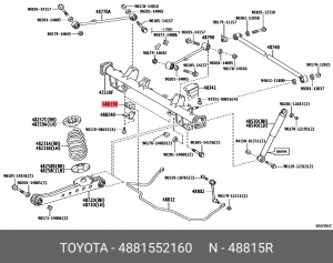 Втулка стабилизатора 48815-52160 48815-52160 TOYOTA