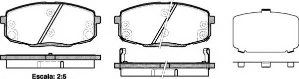 Колодки торм.пер./датKIA CEE'D 1.4/1.6/CRDi/2.0 12/06-> 103812 REMSA