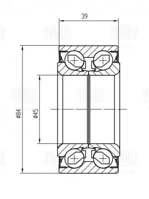 Подшипник ступицы Hyundai ix35 (10-) перед. (CS 0824) CS 0824 TRIALLI