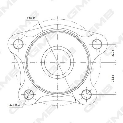 Ступица GH21390T GH21390T GMB
