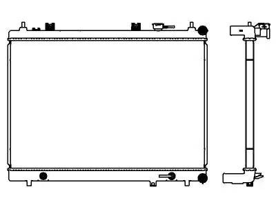 Радиатор NISSAN Pathfinder (12-) системы охлаждения SAKURA 33418515 SAKURA