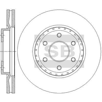 Диск тормозной SD4276 SD4276 SANGSIN