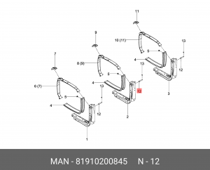 Болт 18X113-28-11SMN30-MAB183-B12 81910200845 MAN