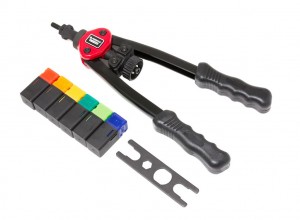 Заклепочник двуручный резьбовой усиленный (L - 320мм, резьбовые адаптеры - М3, М F67804 FORSAGE TOOLS