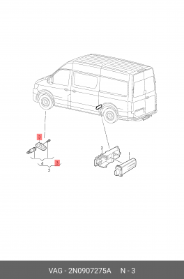 Датчик 2N0907275A 2N0 907 275 A VAG