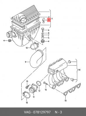 ЗАЩЕЛКА/BUEGEL 078129797 078 129 797 VAG