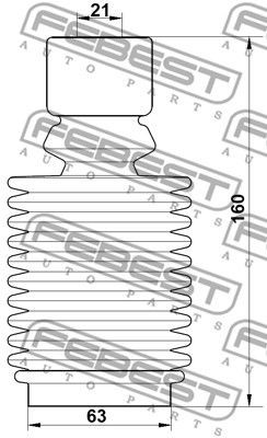 Пыльник передн амортизатора с отбойником комплект RENAULT MEGANE III 2008-2016 R RNSHB-FLUF-KIT FEBEST