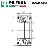 Подшипник ступицы задней (Штука) MITSUBISHI Outlander 2002- PW-P4053 PW-P 4053 PILENGA