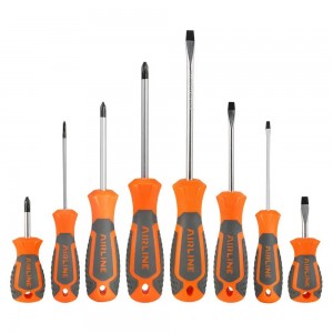 Набор отвёрток (10 предметов) "AIRLINE" (SL3-SL8, PH0-PH2) блистер ATAU038 AIRLINE