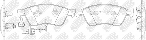 Колодки тормозные VW Phaeton (02-) (2.7/6.0) AUDI A6,A8 передние (4шт.) NIBK PN0351W NIBK