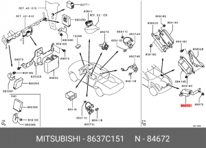 ЗУММЕР KESSY УПР 8637C151 8637C151 MITSUBISHI