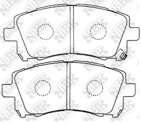 Колодки передние (SUBARU FORESTER 9702/LEGACY 9603/OUTBACK 0003) PN7390 PN7390 NIBK