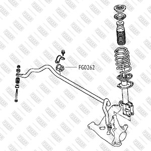втулка стабилизатора!\ Mitsubishi Colt 04> FG0262 FIXAR